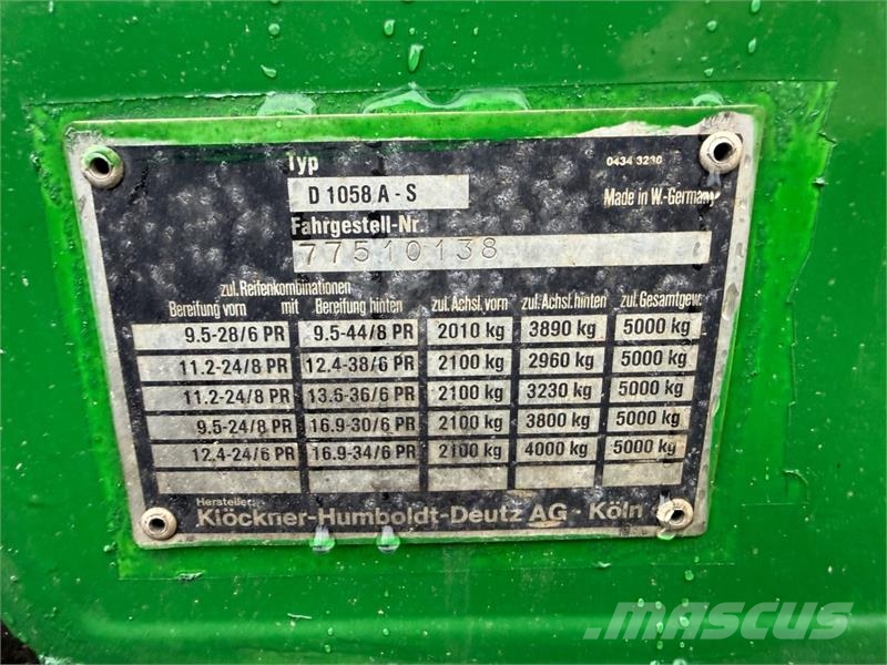 Deutz Fahr D7007 CH Traktorid