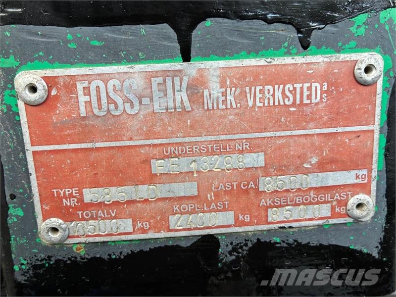 Foss-Eik Lettdumper 10,5 tonn totalvekt Kiti naudoti traktorių priedai