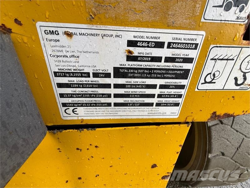 GMG 4646-ED Sakseløft 15.9M Nůžková zvedací plošina