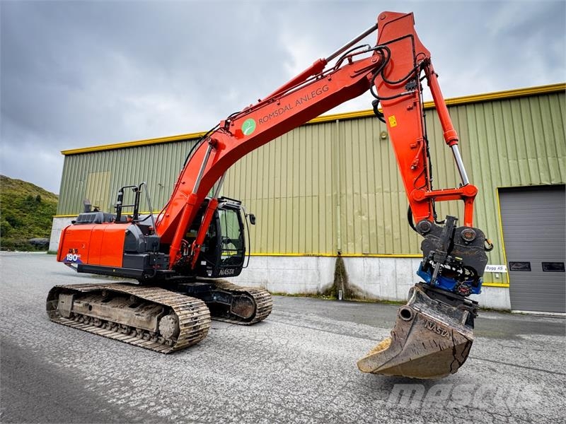 Hitachi ZX190LC-6 med 700 mm belter - 4279 timer - Leica G Excavadoras sobre orugas