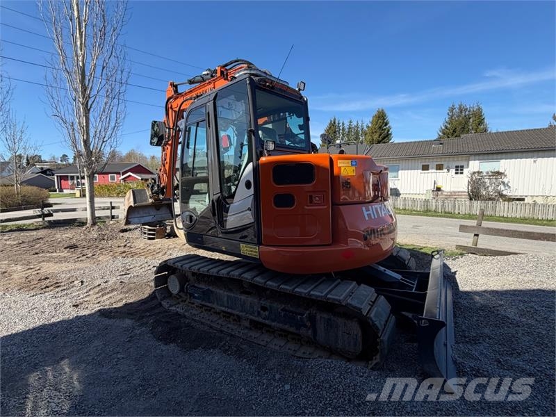 Hitachi ZX85US-6 beltegraver - Engcon tiltrotator med EC-O Escavadeiras de esteiras