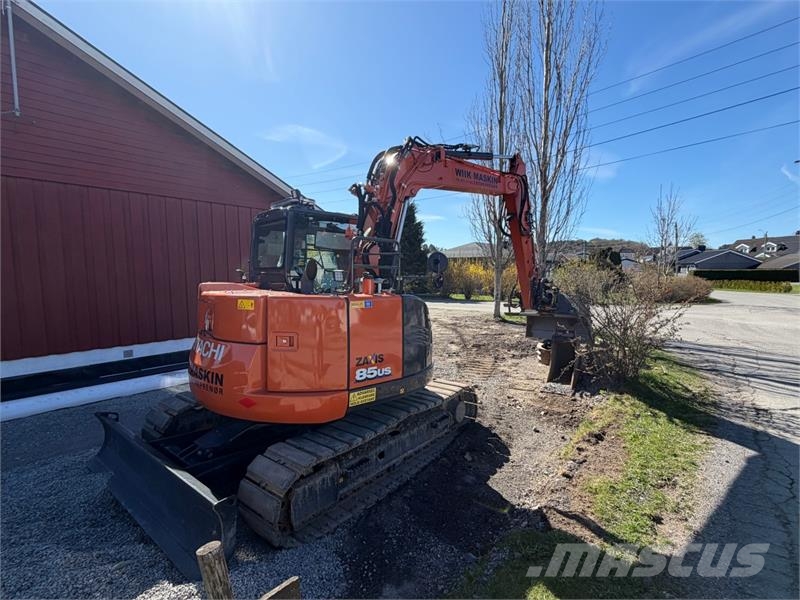 Hitachi ZX85US-6 beltegraver - Engcon tiltrotator med EC-O Escavadeiras de esteiras