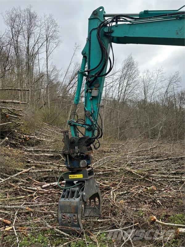Kobelco SK75SR Gravemaskin Rotortilt, tømmerklype og pusse Rupsgraafmachines