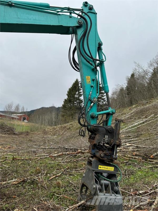 Kobelco SK75SR Gravemaskin Rotortilt, tømmerklype og pusse Rupsgraafmachines
