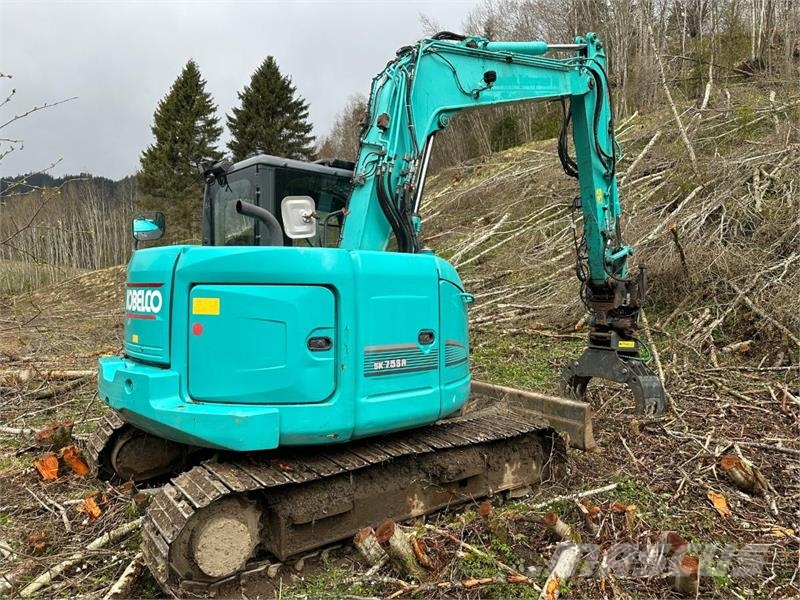 Kobelco SK75SR Gravemaskin Rotortilt, tømmerklype og pusse Rupsgraafmachines