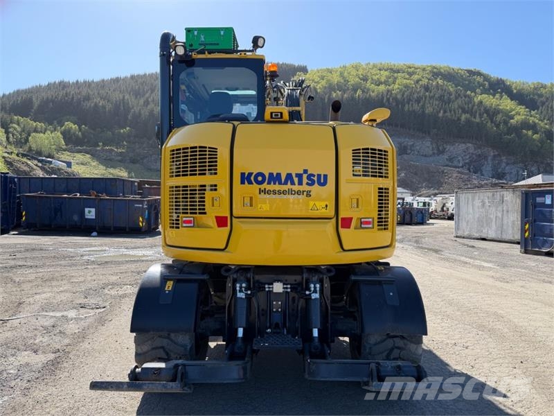 Komatsu PW98 MR Hjulgraver med knekkbom, skjær, støttelabb Crawler excavators