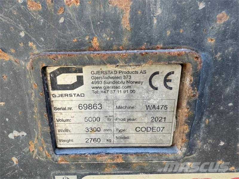 Komatsu WA475 HJULLASTER - 5000L SKUFFE Iekrāvēji uz riteņiem