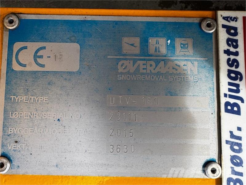 Øveraasen UTV-180 snøfreser Citas sastāvdaļas