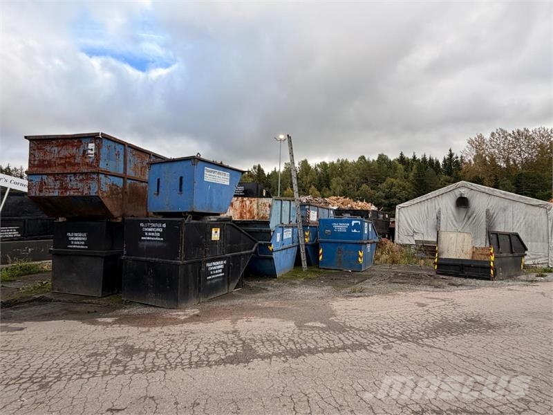  Parti med 18 stk. avfallscontainere 5–10 m³ – åpne مكونات أخرى