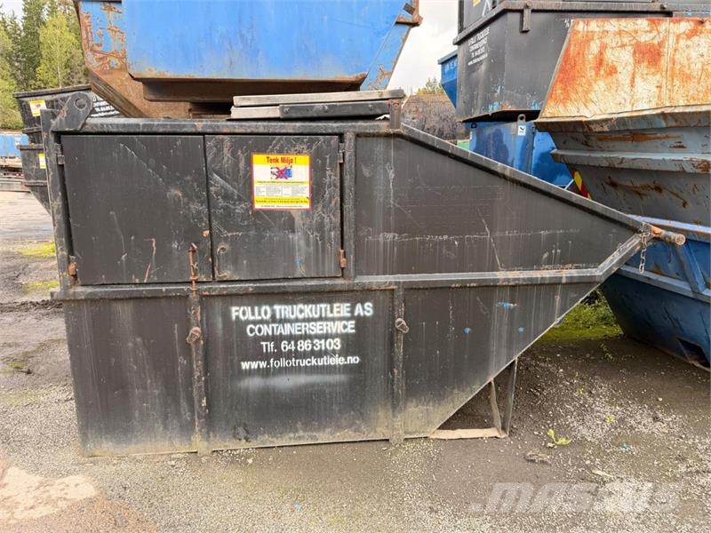  Parti med 18 stk. avfallscontainere 5–10 m³ – åpne مكونات أخرى