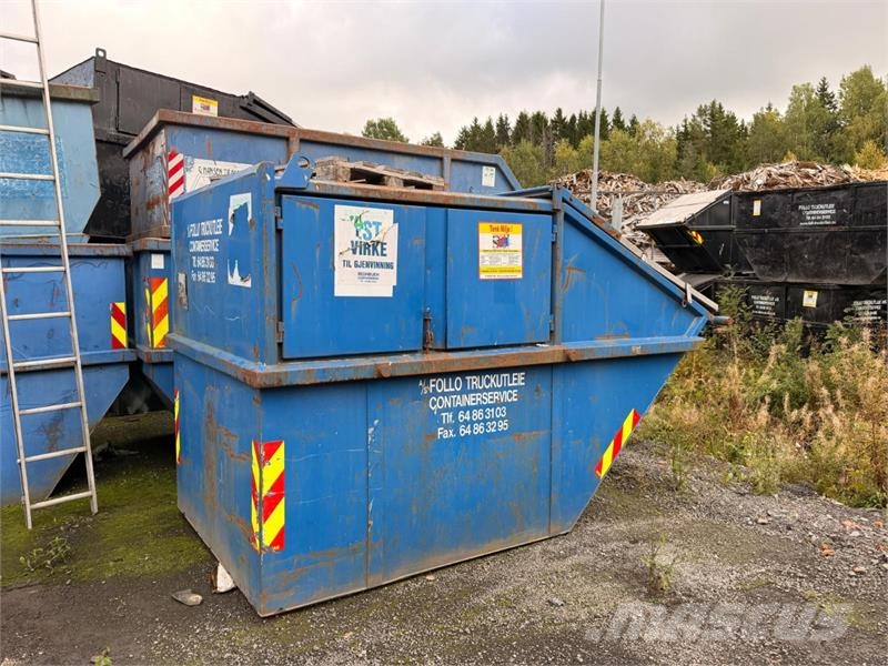  Parti med 18 stk. avfallscontainere 5–10 m³ – åpne مكونات أخرى