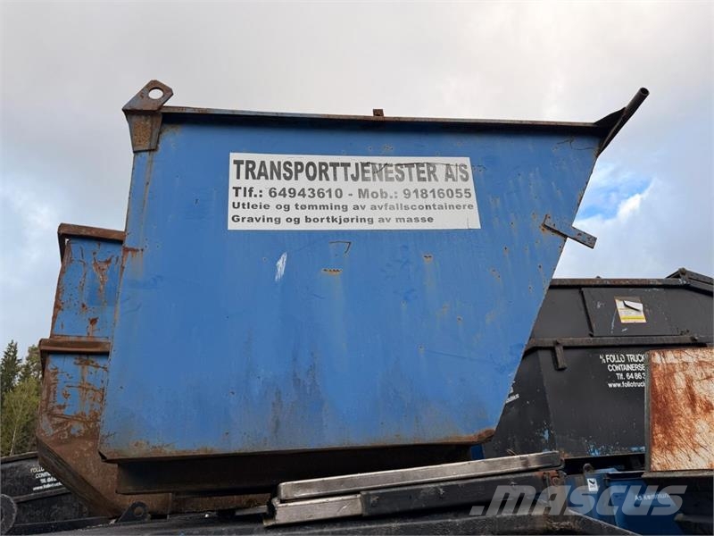  Parti med 18 stk. avfallscontainere 5–10 m³ – åpne مكونات أخرى
