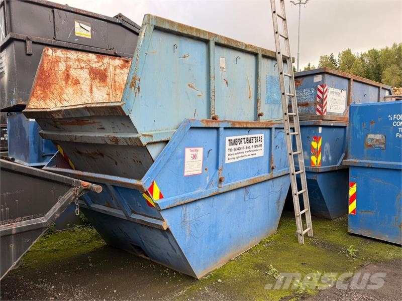  Parti med 18 stk. avfallscontainere 5–10 m³ – åpne مكونات أخرى