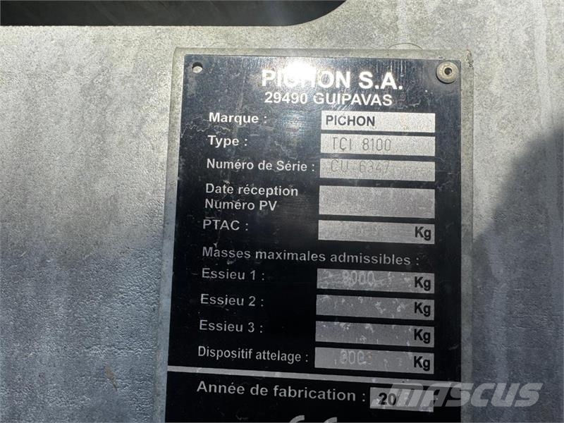 Pichon TCI 8100-EP6 møkkvogn 8100 liter Otros accesorios para tractores