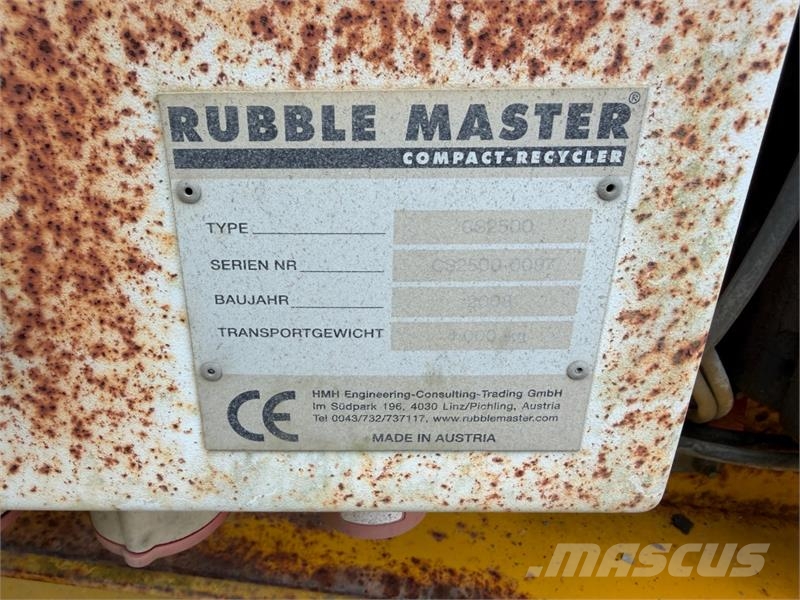 Rubble Master CS2500 sorteringsverk - 4000 kg Vergruizers