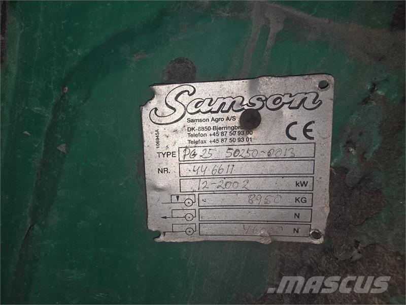 Samson PG25 gjødselvogn 25 m³, 8" fyllekran og spredeutst Інше додаткове обладнання для тракторів