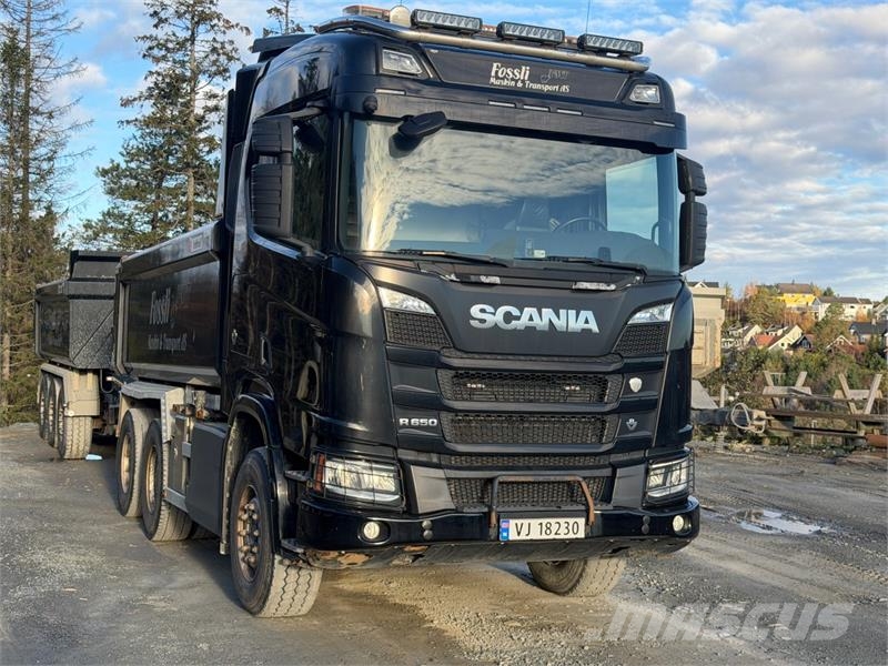 Scania R650 V8 tippbil med Istrail tippkasse Tippbil