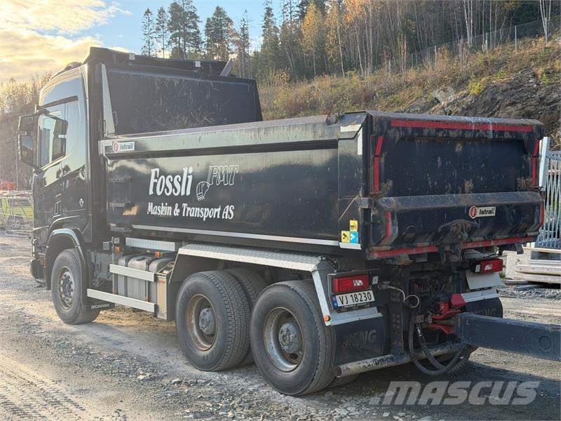 Scania R650 V8 tippbil med Istrail tippkasse Tippbil