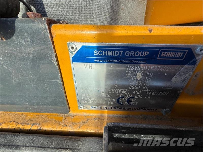  Schmidt Cleango 400 Feiemaskin - 29626KM معدات البناء - غير ذلك