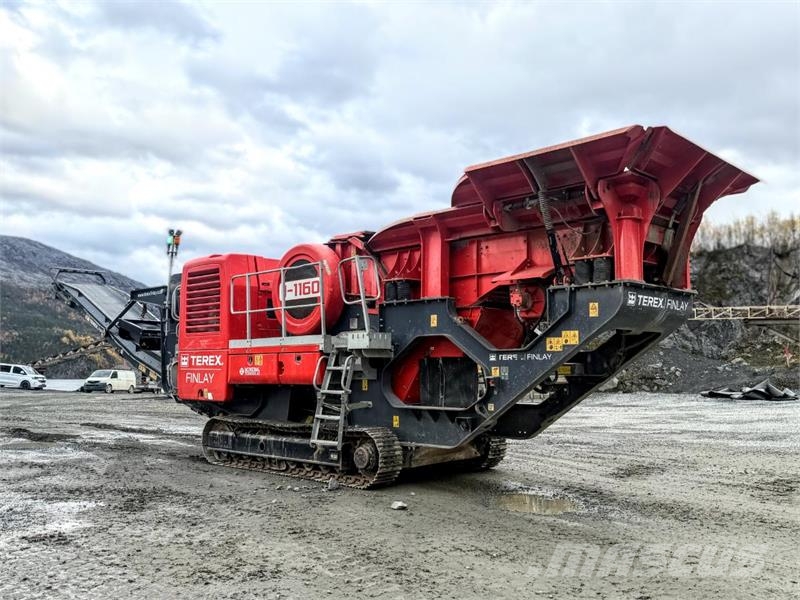 Terex Finlay J-1160 CR029 grovknuser, kun 2 907 t, magnetbånd جراشات