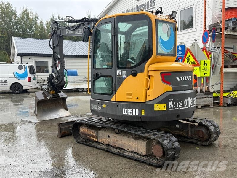 Volvo ECR58D gravemaskin med 3 skuffer - Engcon tiltrota Építőipar - Egyebek