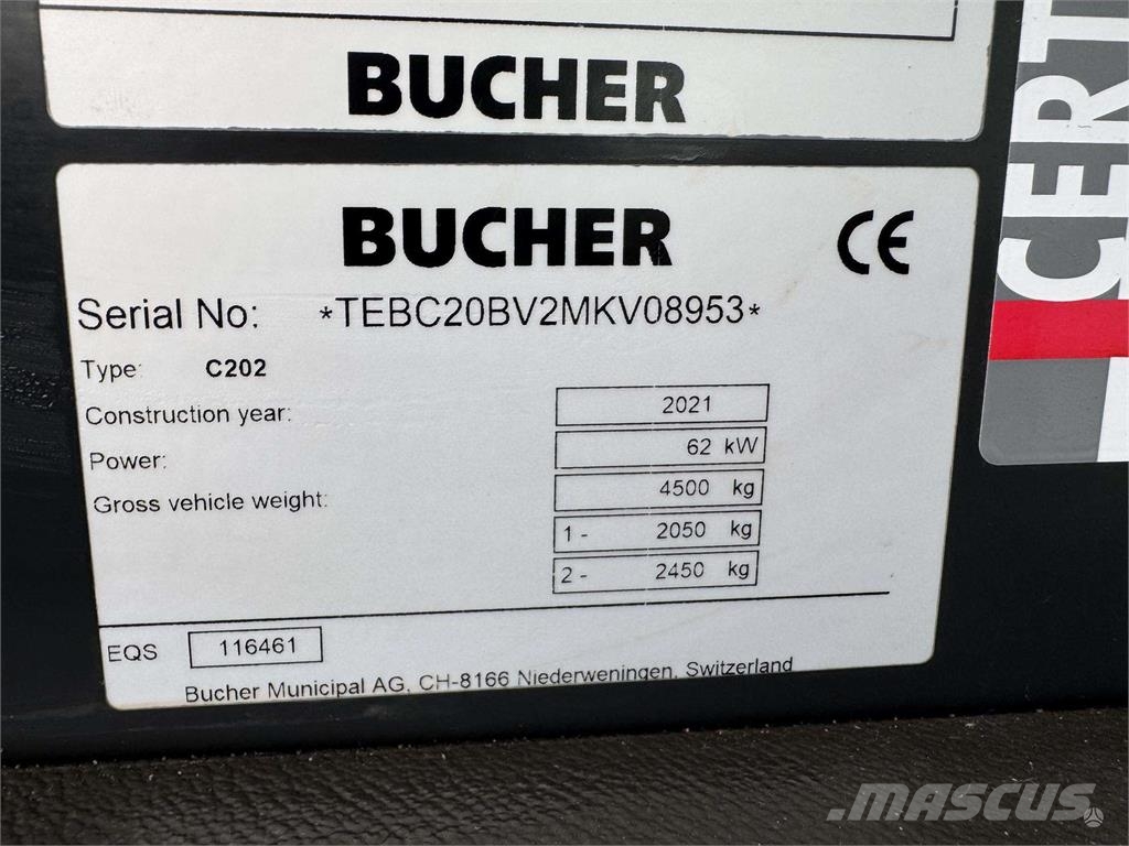 Bucher C202 Šlavimo sunkvežimiai