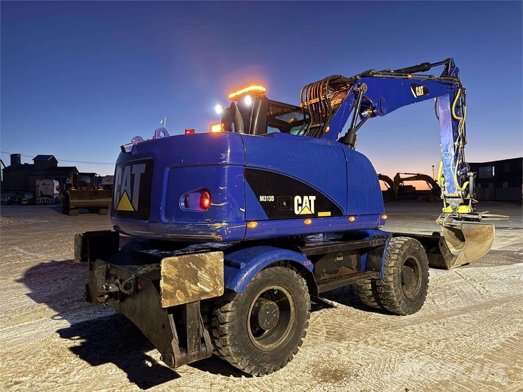 CAT M 313 D Rototilt + Grapple Excavadoras de ruedas