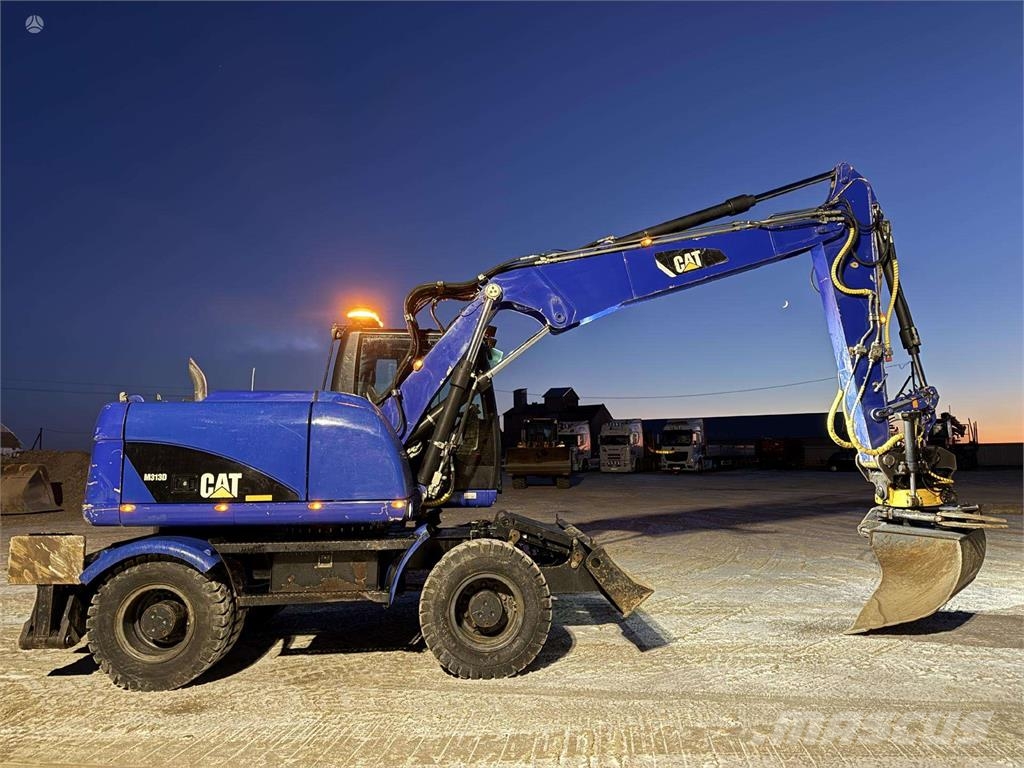 CAT M 313 D Rototilt + Grapple Excavadoras de ruedas