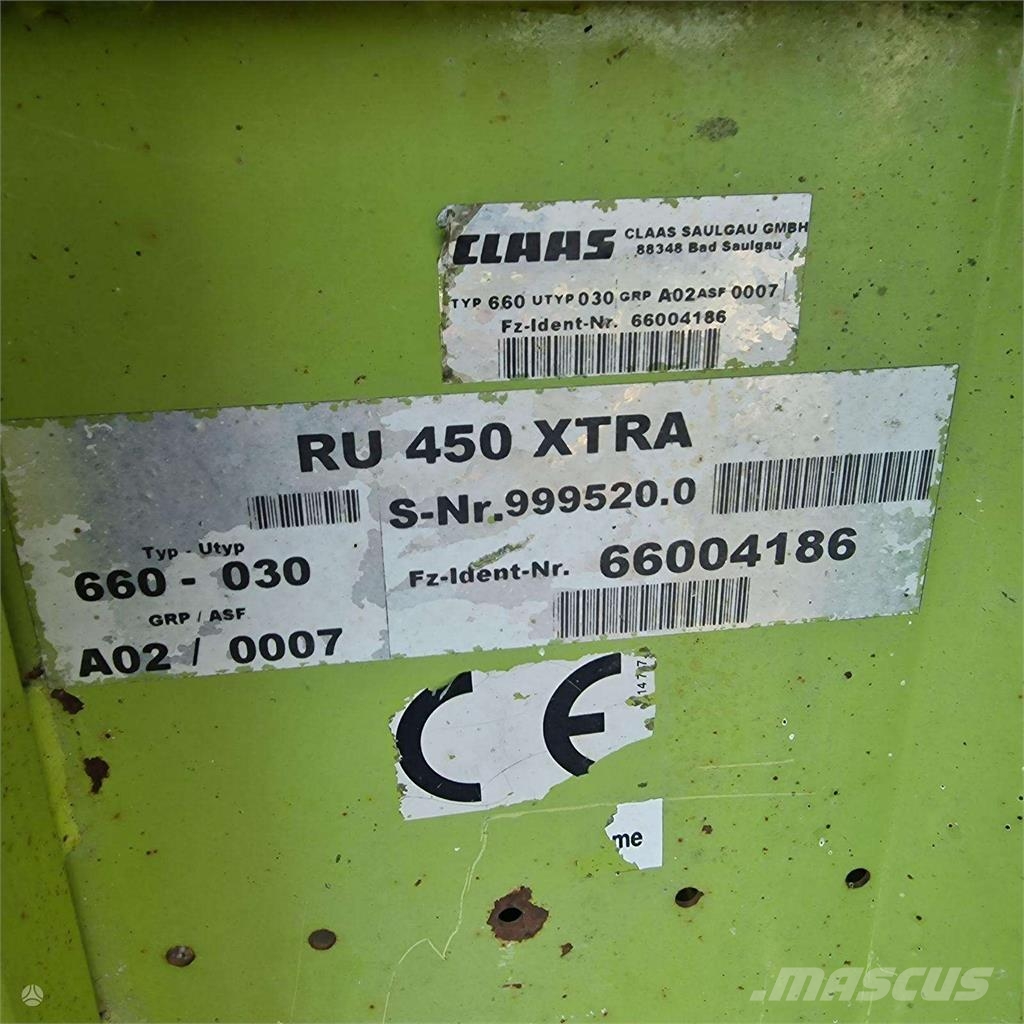 CLAAS RU 450Xtra ماكينات زراعية - غير ذلك