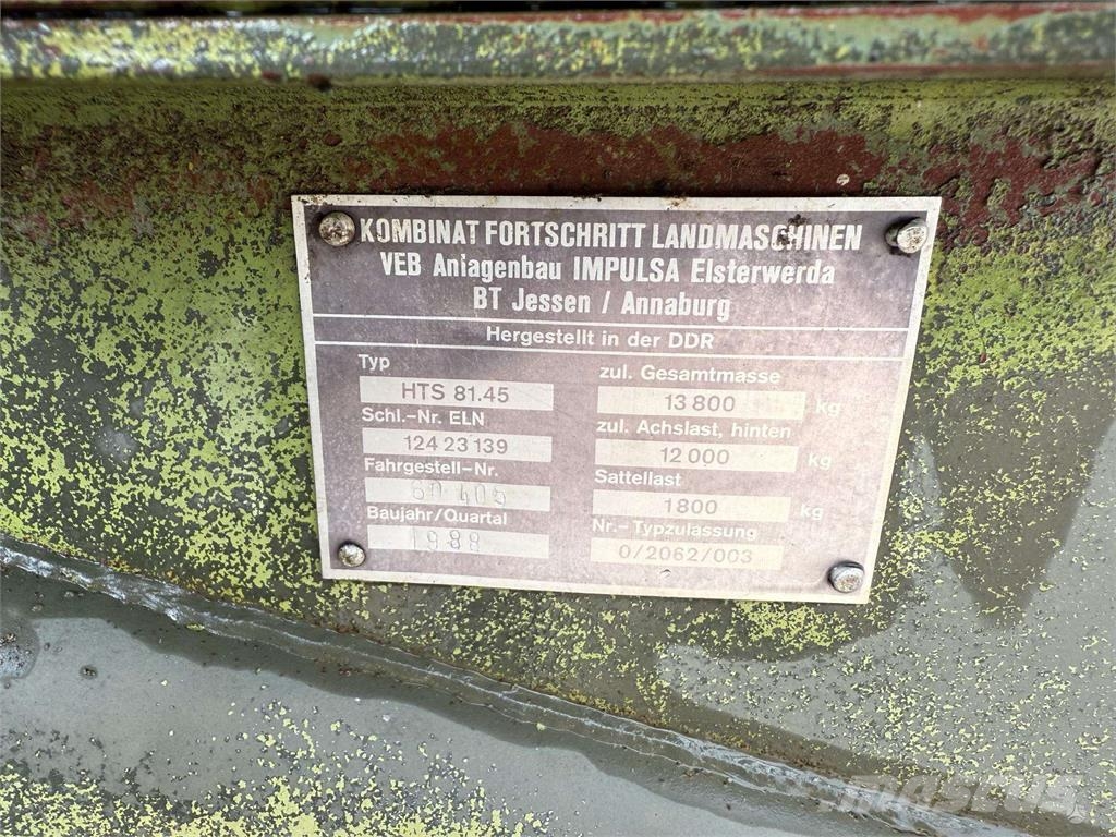 Fortschritt HTS 80,45 Flytgödselspridare