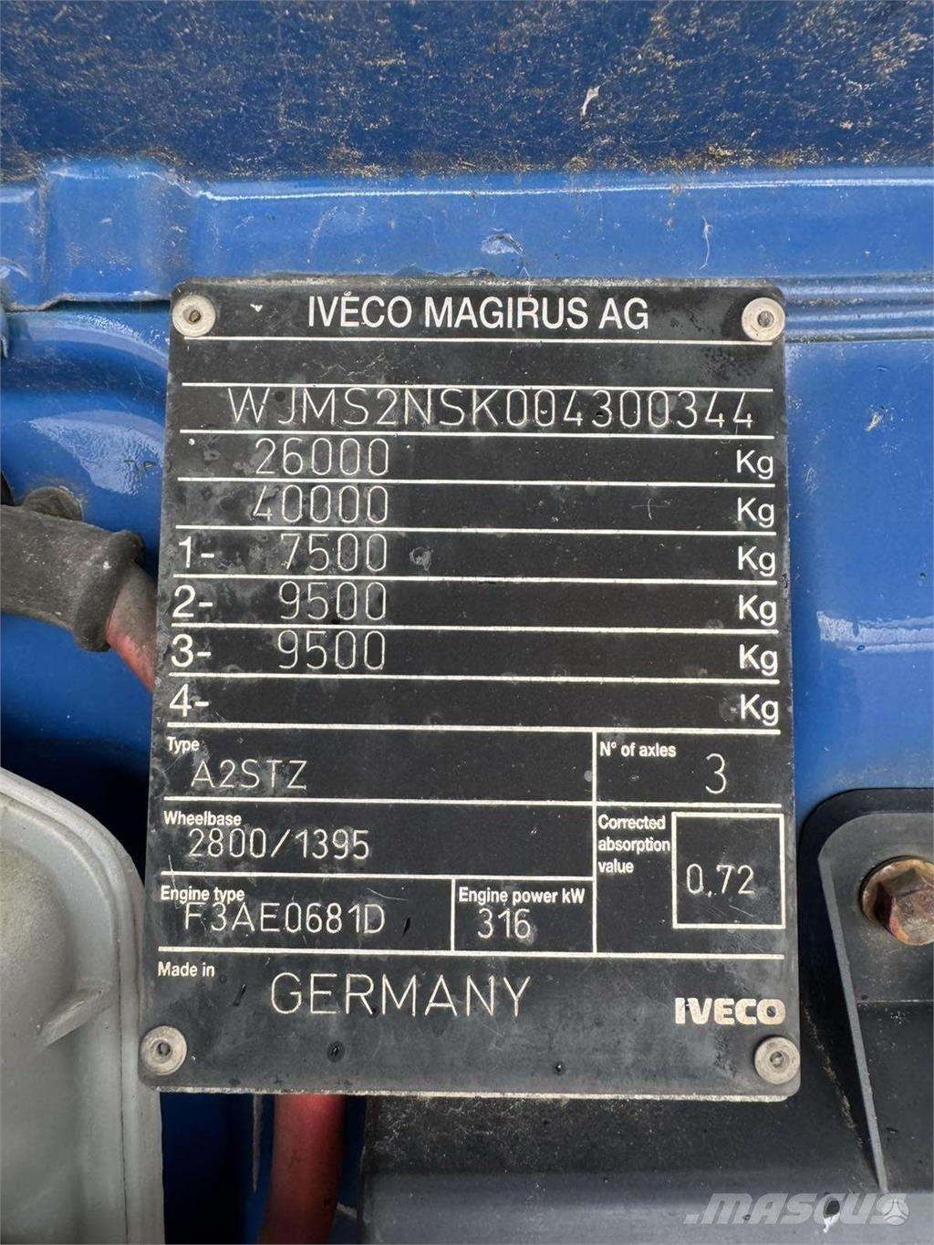 Iveco STRALIS 430 + PALFINGER PK32080 + KING GTS44/3 Smagās mašīnas ar celtni