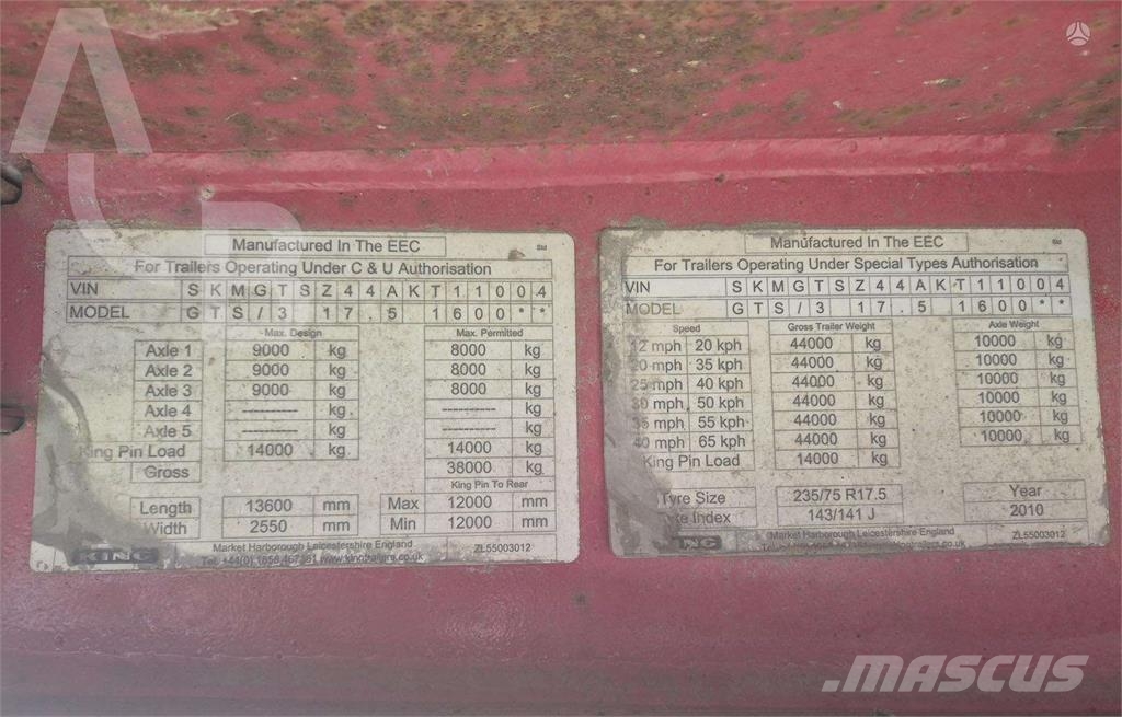 Iveco STRALIS 430 + PALFINGER PK32080 + KING GTS44/3 Smagās mašīnas ar celtni