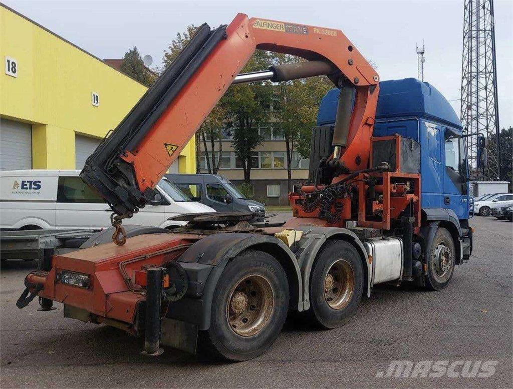 Iveco STRALIS 430 + PALFINGER PK32080 + KING GTS44/3 Smagās mašīnas ar celtni