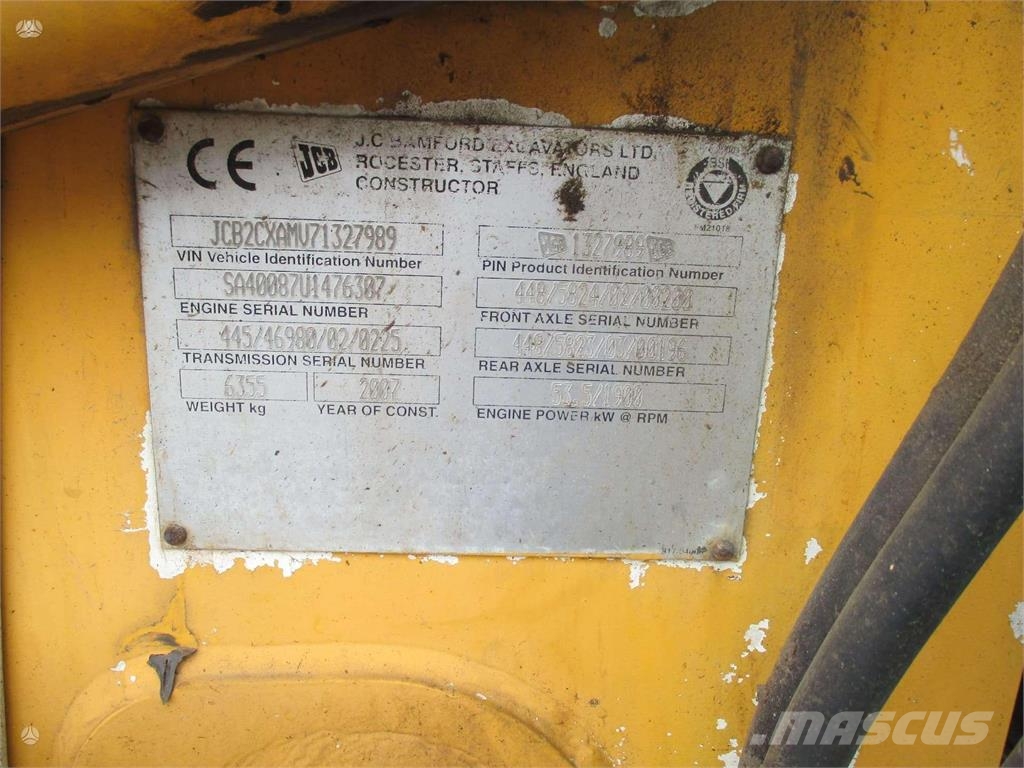 JCB 2CX Læssemaskiner på hjul