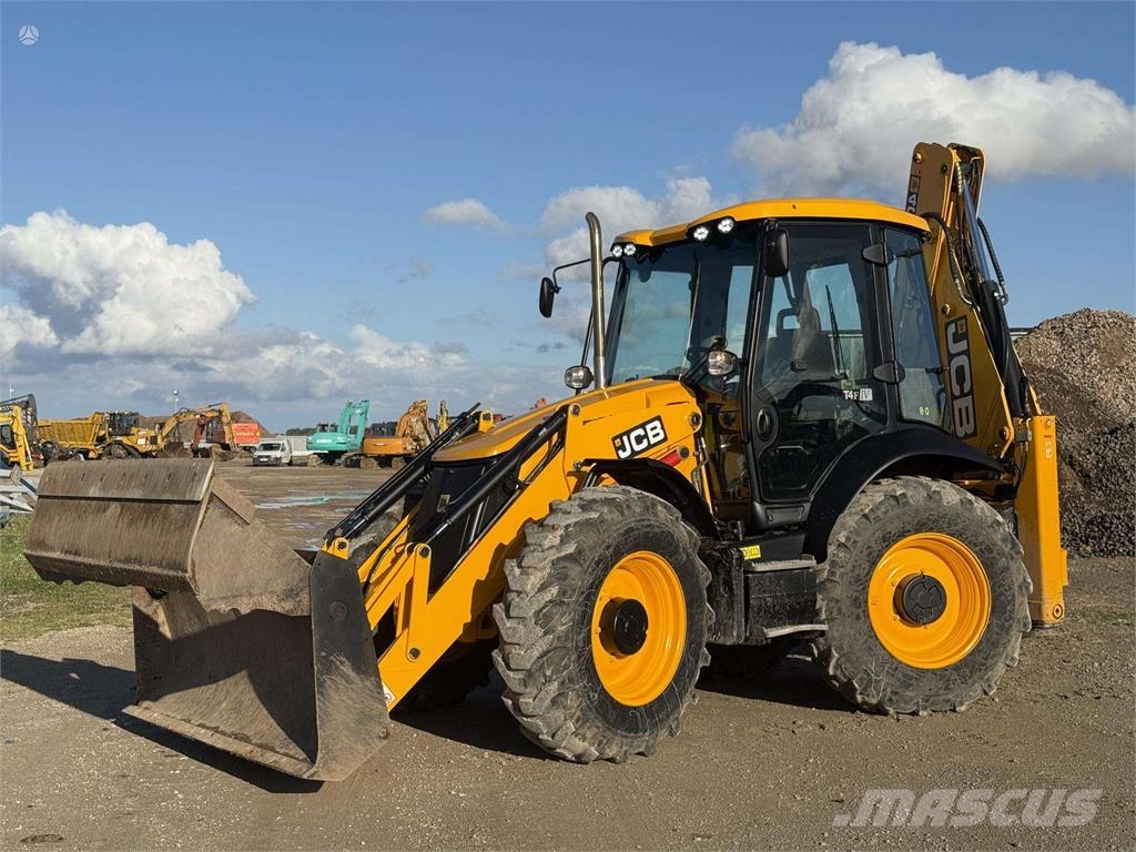 JCB 4 CX , quick coupler front & b Buldoexcavatoare