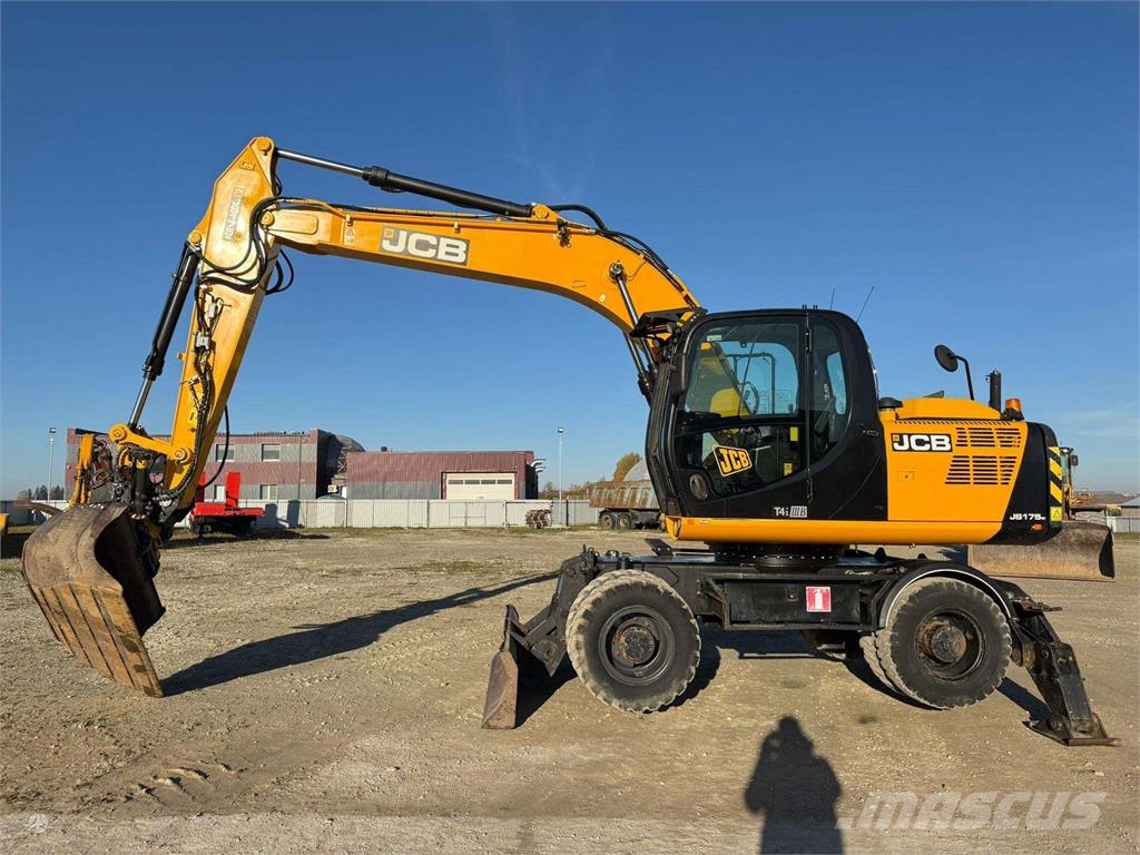 JCB JS 175 W Engcon + grapple Wielgraafmachines