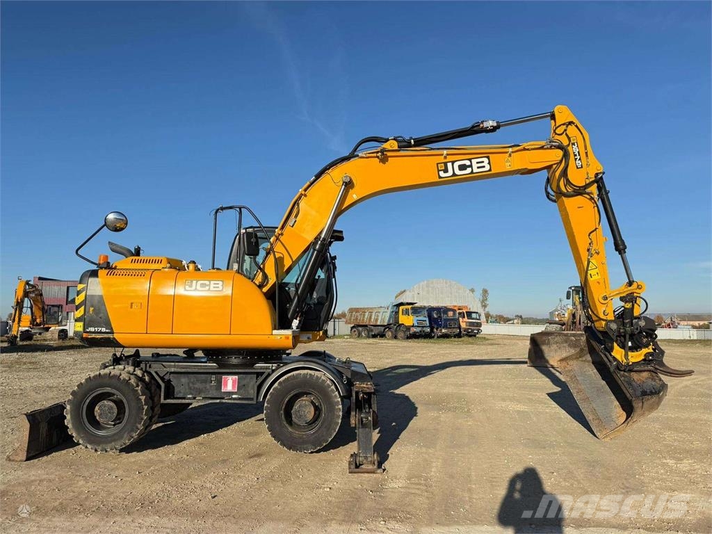 JCB JS 175 W Engcon + grapple Wielgraafmachines