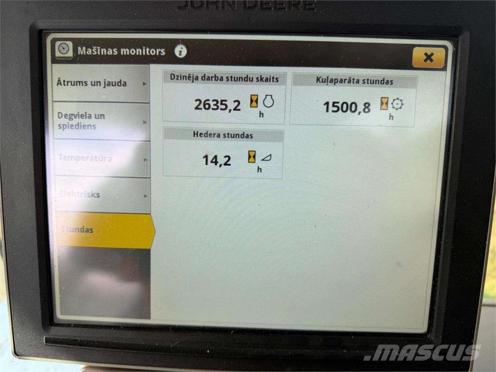 John Deere S785 4WD Ražas novākšanas kombaini
