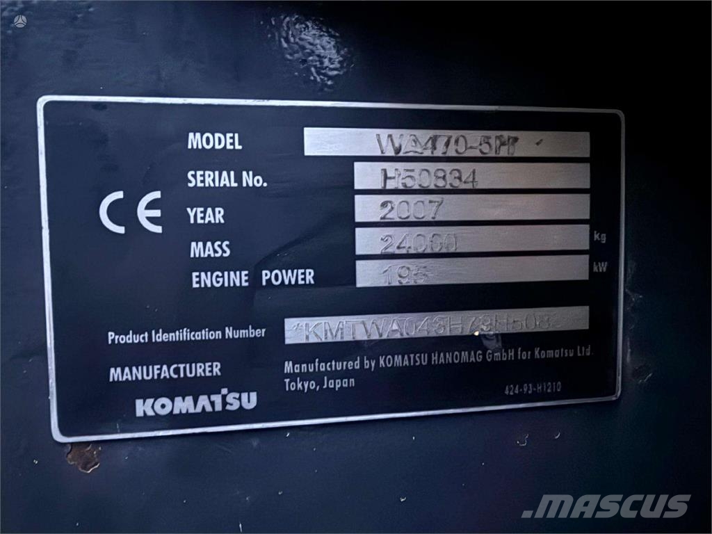 Komatsu WA 470-5 JAPAN MADE Hjullastare