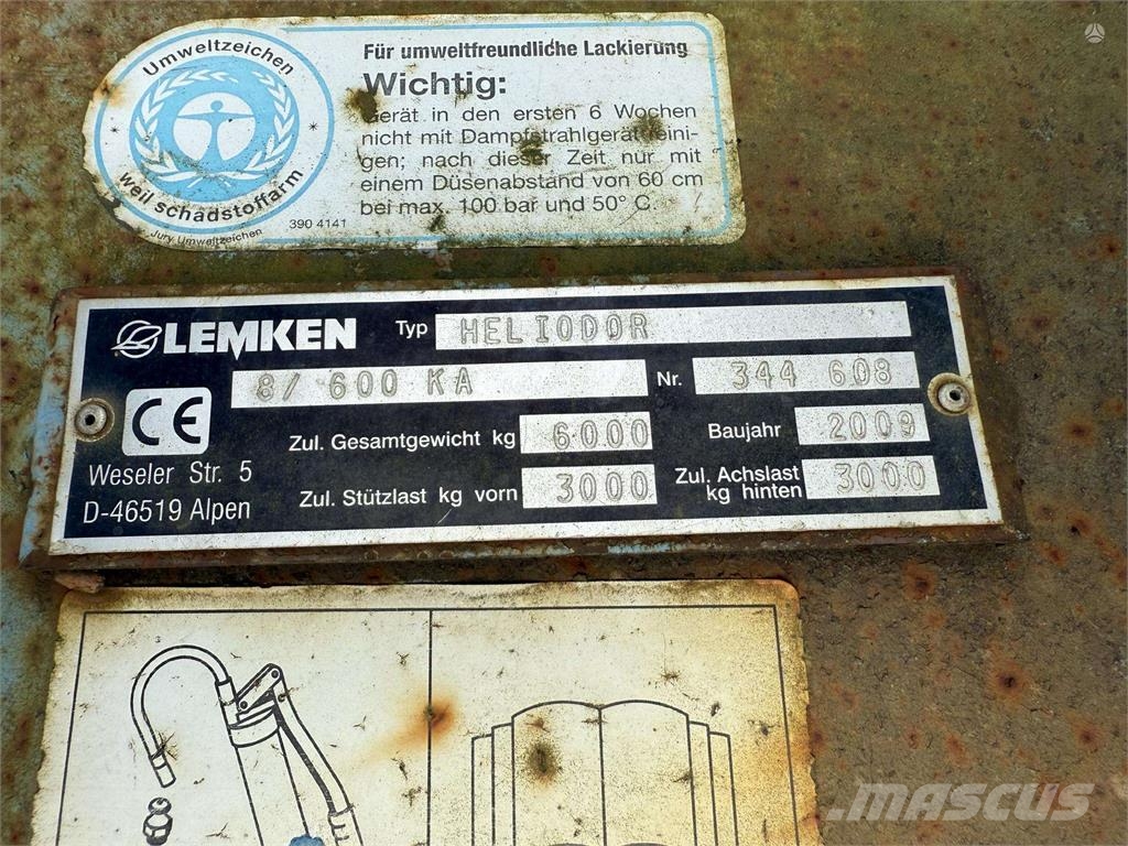 Lemken Heliodor 8/600 Slodder