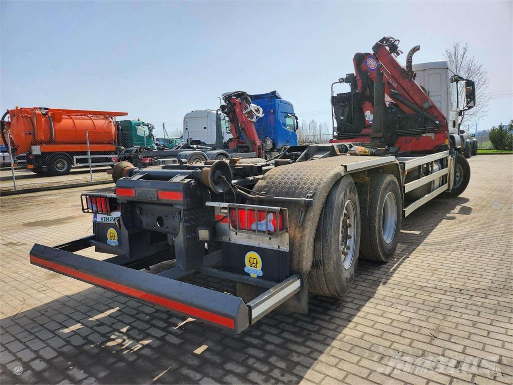MAN TGS 26.320 6x2-4 + Hyvalift + HMF 1643-Z2 شاحنات قلابة