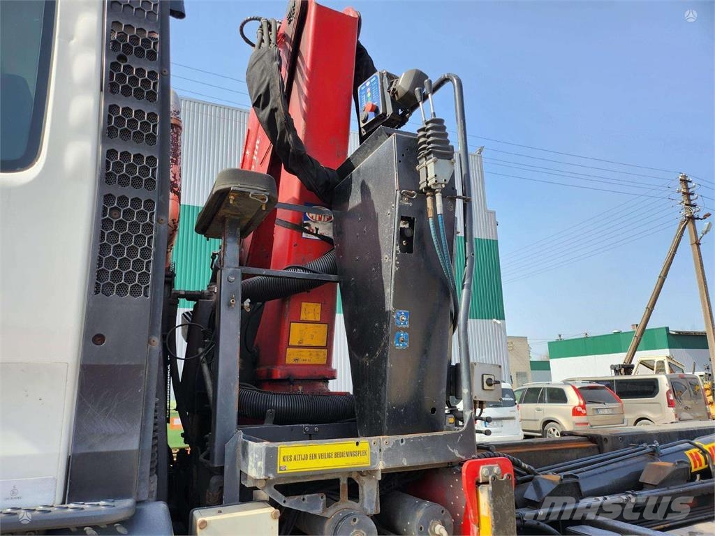 MAN TGS 26.320 6x2-4 + Hyvalift + HMF 1643-Z2 شاحنات قلابة