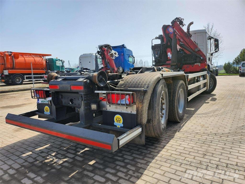 MAN TGS 26.320 6x2-4 + Hyvalift + HMF 1643-Z2 شاحنات قلابة
