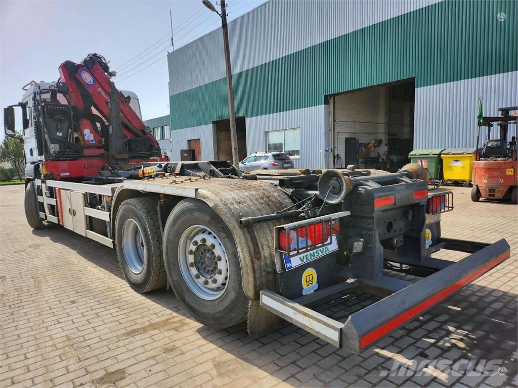 MAN TGS 26.320 6x2-4 + Hyvalift + HMF 1643-Z2 شاحنات قلابة