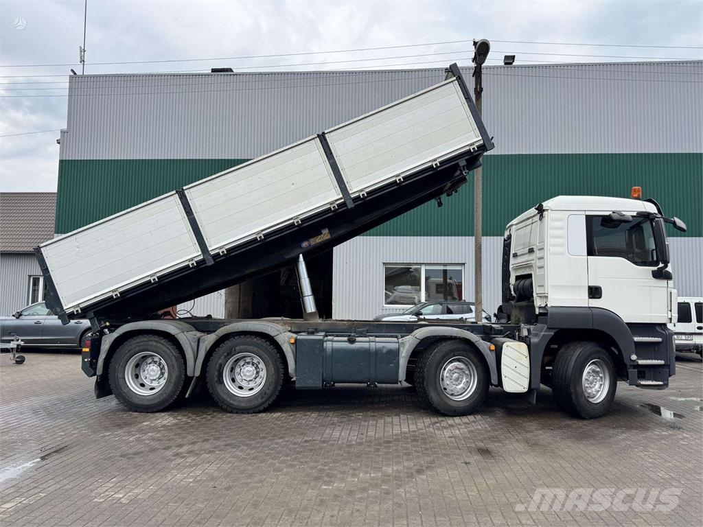 MAN TGS 35.480 8x4 3 side tipper Tipper trucks