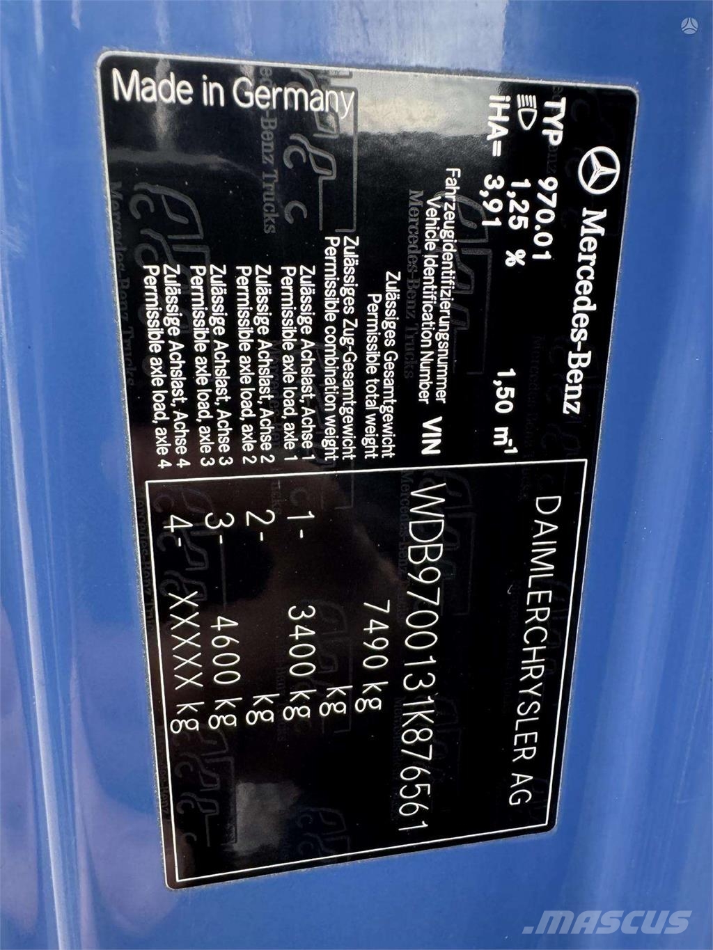 Mercedes-Benz Atego 812 Bio toilets Kolkenzuigers