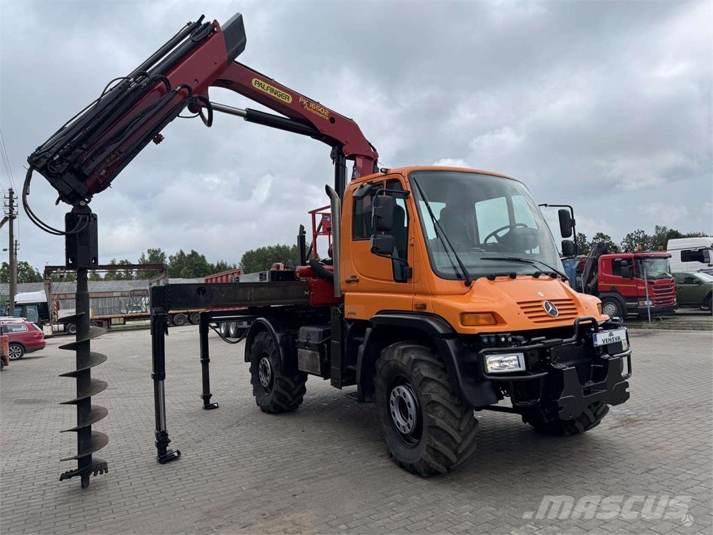 Mercedes-Benz UNIMOG U500 + PALFINGER PK16502 + DRILL + BASKET 2 Kraanaga veokid