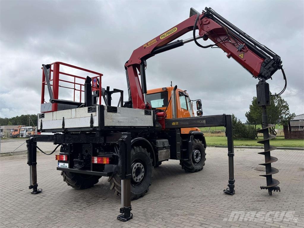 Mercedes-Benz UNIMOG U500 + PALFINGER PK16502 + DRILL + BASKET 2 Kraanaga veokid