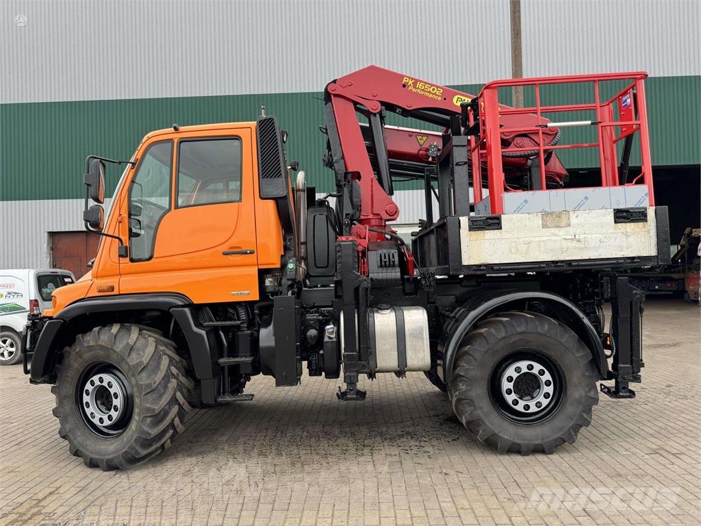 Mercedes-Benz UNIMOG U500 + PALFINGER PK16502 + DRILL + BASKET 2 Kraanaga veokid