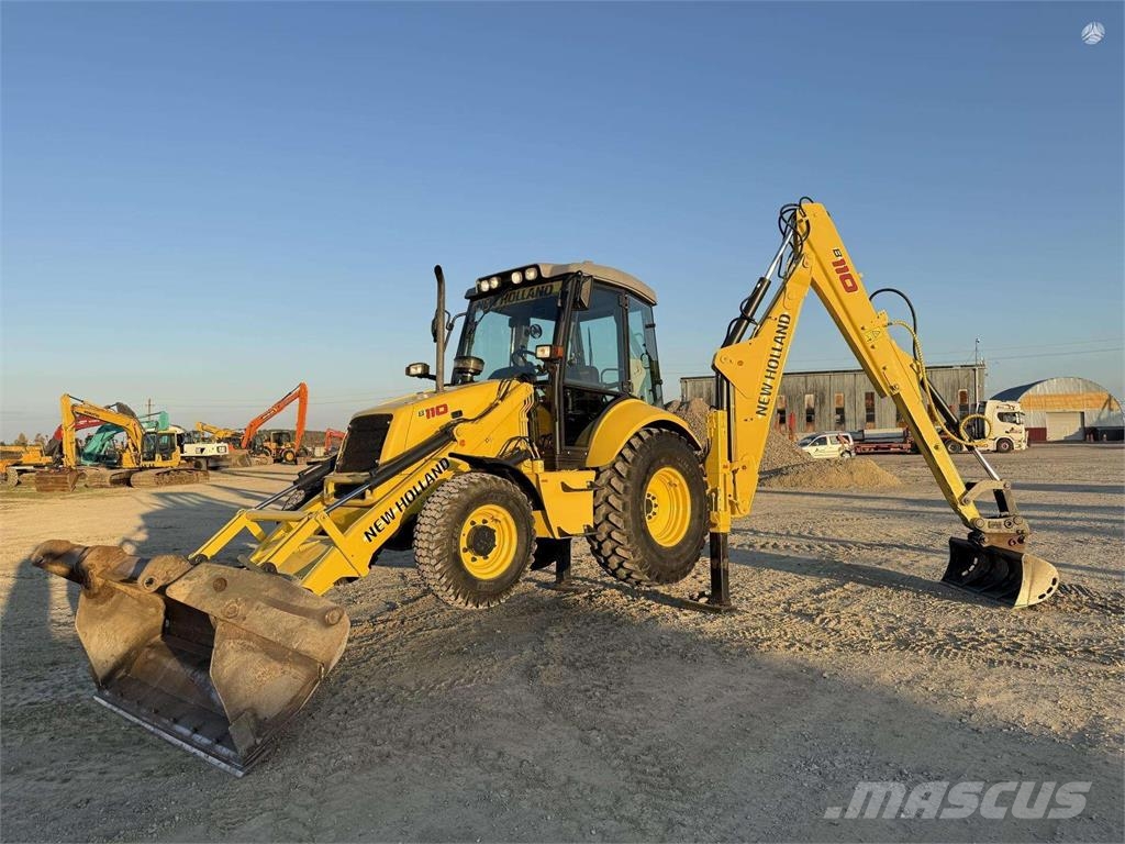 New Holland B 110-4PT , 2 quick couplers Ekskavatoriniai krautuvai